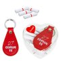 4368 Комплект 20 Причини да те Обичам! с ключодържател в кутия сърце, снимка 2
