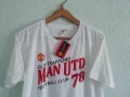 Manchetser United нова оригинална памучна бяла тениска Манчестър Юнайтед размер XL Old Trafford , снимка 4