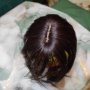 Дамско тупе с бретон естествена коса , снимка 1 - Аксесоари за коса - 44141444