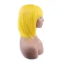 Жълта перука 100% естествен косъм, снимка 6