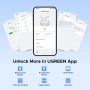 Безжични слушалки UGREEN с отворени уши, Bluetooth 6.0, ясни разговори с 4 микрофона и шумопотискане, снимка 9
