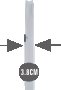 Домакинска Стълба Метална Сгъваема с 2 широки стъпала, До 150 кг, Бялa, снимка 2