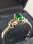 Дамски сребърен пръстен с диаманти , снимка 3
