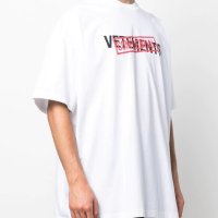 VETEMENTS White Confidential Logo Print Oversized Мъжка / Дамска Тениска size M (XL) и L (XXL), снимка 2 - Тениски - 40271750