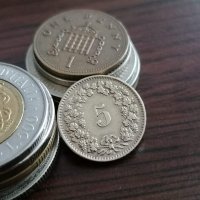 Монета - Швейцария - 5 рапен | 1959г., снимка 1 - Нумизматика и бонистика - 35285944