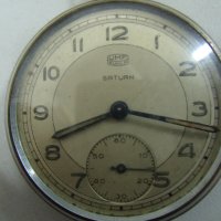 № 7272 стар джобен часовник SATURN  UMF RUHLA , снимка 5 - Антикварни и старинни предмети - 43122157