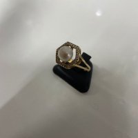 Златен пръстен 18 карата, снимка 7 - Пръстени - 43132940