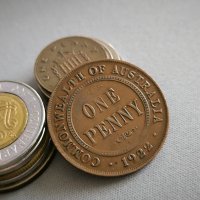 Монета - Австралия - 1 пени | 1922г., снимка 1 - Нумизматика и бонистика - 43694579