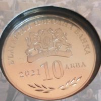  Сребърна монета 10 лева 2021 година 100 години Национална МУЗИКАЛНА АКАДЕМИЯ, снимка 2 - Нумизматика и бонистика - 35448663