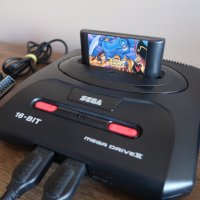 Комплект ретро Sega Mega Drive 2 конзола , снимка 9 - Други игри и конзоли - 44086653