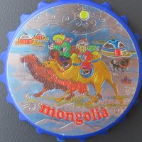 Голям автентичен магнит от Монголия-серия-отварачка, снимка 5 - Колекции - 43250857