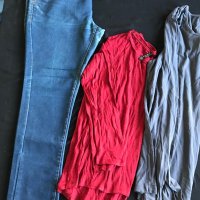 Две блузки и дънки подарък - Л, снимка 1 - Блузи с дълъг ръкав и пуловери - 43461337