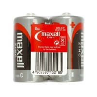 Батерии цинкови Maxell R14(C), 1.5V, 2 бр., снимка 1 - Друга електроника - 32943153