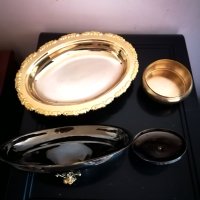 Невероятно Красив Позлатен Комплект, снимка 3 - Антикварни и старинни предмети - 43150999