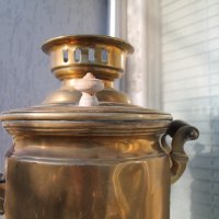 Месингов самовар за чай, снимка 4 - Антикварни и старинни предмети - 43271959