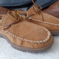 НОВИ мъжки топли зимни мокасини Clarks 45 - 46, 100% естествена кожа, снимка 8 - Мокасини - 43612963