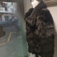 Палто от лисица ,размер м,свободна кройка , снимка 6 - Палта, манта - 43288290