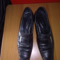 №40 черни обувки на LINEA ZETA естествена кожа, снимка 2 - Дамски ежедневни обувки - 32558999