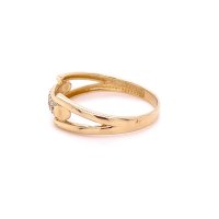 Златен дамски пръстен 1,88гр. размер:59 14кр. проба:585 модел:21867-2, снимка 3 - Пръстени - 44134046
