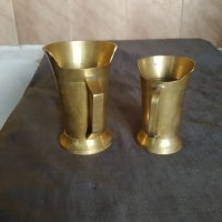 два месингови стакана от месинг, снимка 3 - Други ценни предмети - 37123781