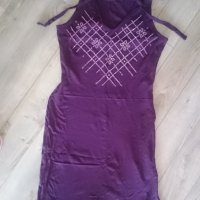 лилаво-вишнева рокля, снимка 1 - Рокли - 26843615