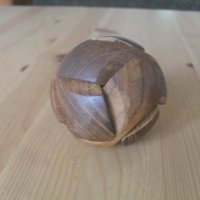 Дървен пъзел - кълбо (топка)_за подарък, снимка 1 - Пъзели - 35243973