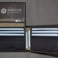 Haggar Pebble Passcase малък хоризонтален портфейл до 12 карти, снимка 1 - Портфейли, портмонета - 32742878