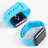 Силиконова каишка верижка Apple Watch 2/3/4/5/6/7/SE 38/40/41/42/44/45, снимка 3 - Аксесоари за Apple - 37720308