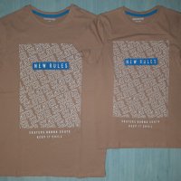 Тениски за мама и дете в бежово 100% памук!, снимка 1 - Детски тениски и потници - 39151317