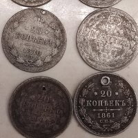 руски сребърни монети, снимка 1 - Нумизматика и бонистика - 43338175