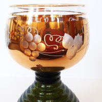 Немски златни чаши за вино и ракия сервиз , снимка 13 - Други ценни предмети - 43517072