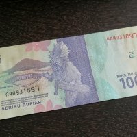 Банкнота - Индонезия - 1000 рупии UNC | 2016г., снимка 3 - Нумизматика и бонистика - 26243679