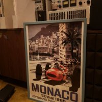  Vintage Ретро Постер Formula 1, Monaco, Monte Carlo 50см/70см+рамка IKEA , снимка 3 - Колекции - 34719490