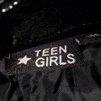 Teen girls -Ръст-146 см-Къса лачена пола с асиметричен фронтален цип, снимка 6 - Детски рокли и поли - 34641340