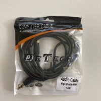 Аудио кабел DeTech М-М, 3.5мм, 1.5м , снимка 1 - Кабели и адаптери - 33360754
