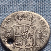 Сребърна монета 2 реала 1808г. Карлос четвърти Мадрид Испания 13629, снимка 6 - Нумизматика и бонистика - 42968431
