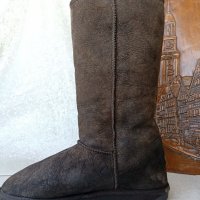 UGG® аналог ботуши 40 - 41,оригинал emu® AUSTRALIA-100% австралийска естествена кожа+ вълна, апрески, снимка 4 - Дамски ботуши - 39646553