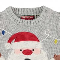 Стилен детски коледен пуловер, снимка 2 - Детски пуловери и жилетки - 36635662