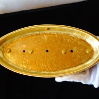 Бронзов свещник риби 2 кг.,християнство., снимка 8 - Антикварни и старинни предмети - 32473814