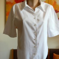 Дамска бяла риза с красива яка и красиви копчета, снимка 5 - Ризи - 26942550
