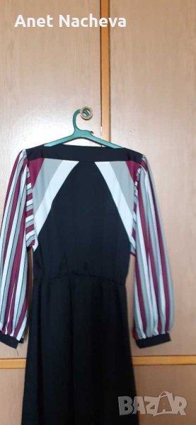 Рокля  черна дамска официална или ежедневна рокля , снимка 1