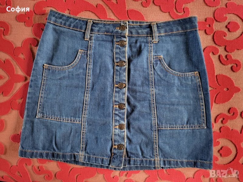 Дънкова пола Stradivarius, снимка 1