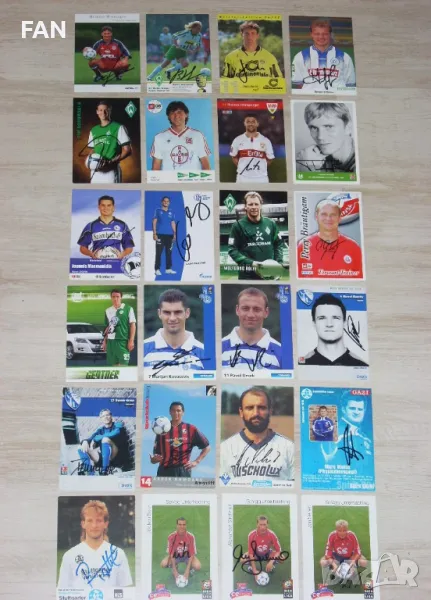 Kартички с автентични автографи от Бундеслигата Байерн Мюнхен, Борусия Дортмунд, Щутгарт, Вердер, снимка 1