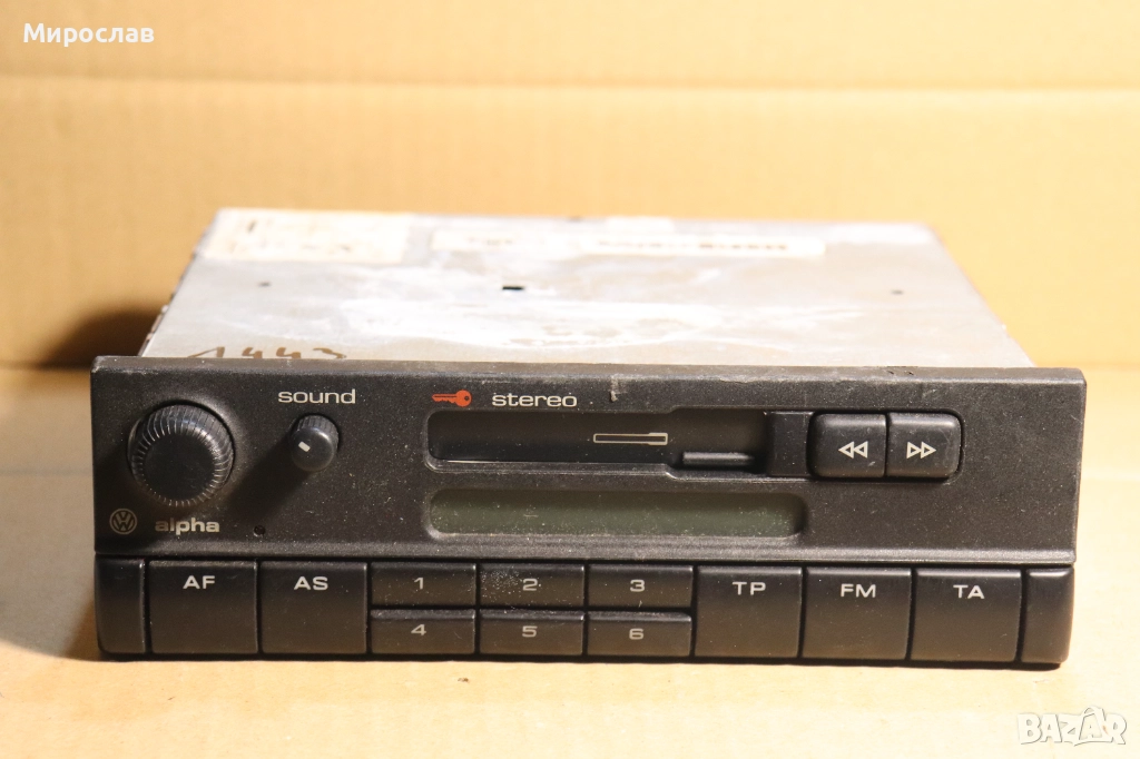 BLAUPUNKT  VW ALFA  АВТО РАДИО КАСЕТОФОН, снимка 1