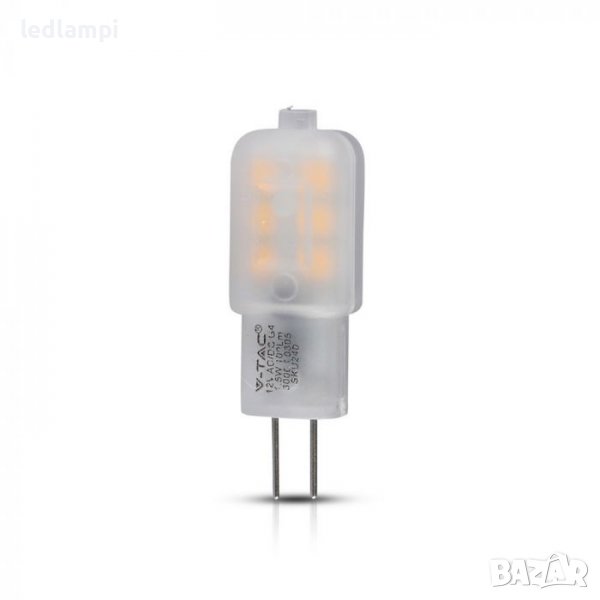 LED лампа 1.1W 12V G4 Студено Бяла Светлина, снимка 1