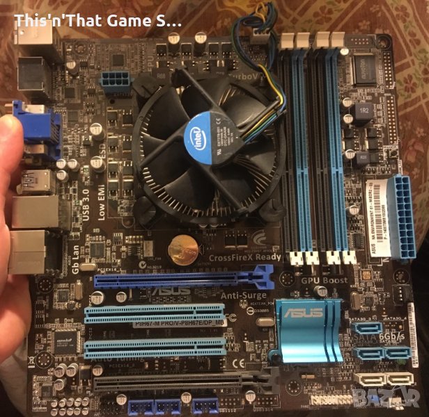 Дъно и Процесор (Компютър-PC-FAN+CPU), снимка 1