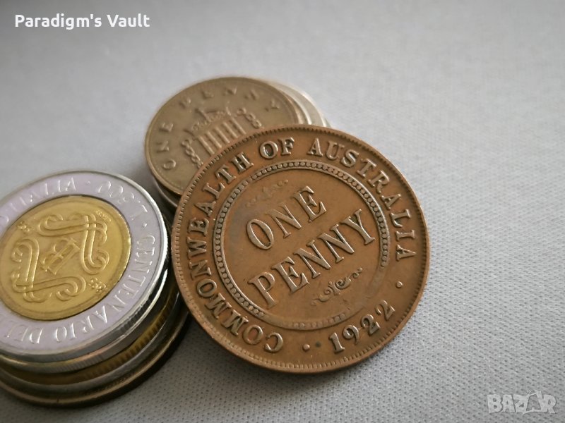 Монета - Австралия - 1 пени | 1922г., снимка 1