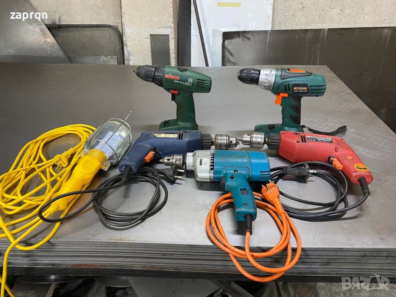 Бормашини и винтоверти Black and decker Bosh Master craft и подвижна лампа, снимка 1