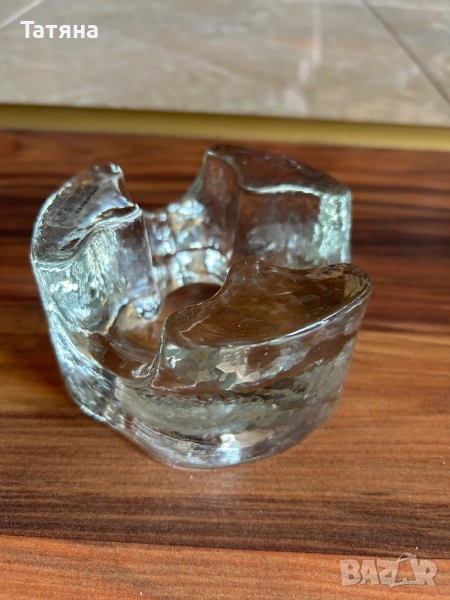 Пепелник масивен стъклен , снимка 1