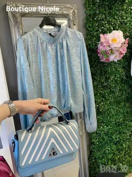 Дамска блуза и дамска чанта  , снимка 1